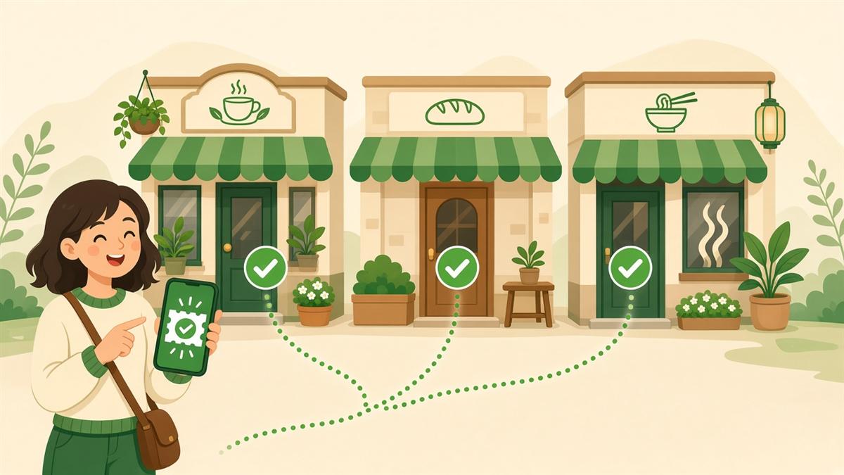 顾客一张券多家分店通用