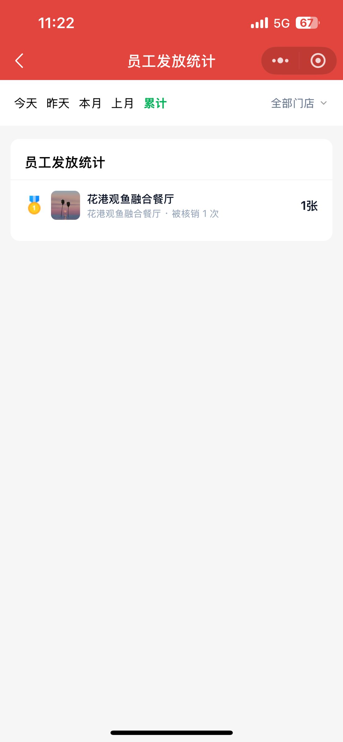 员工发放统计