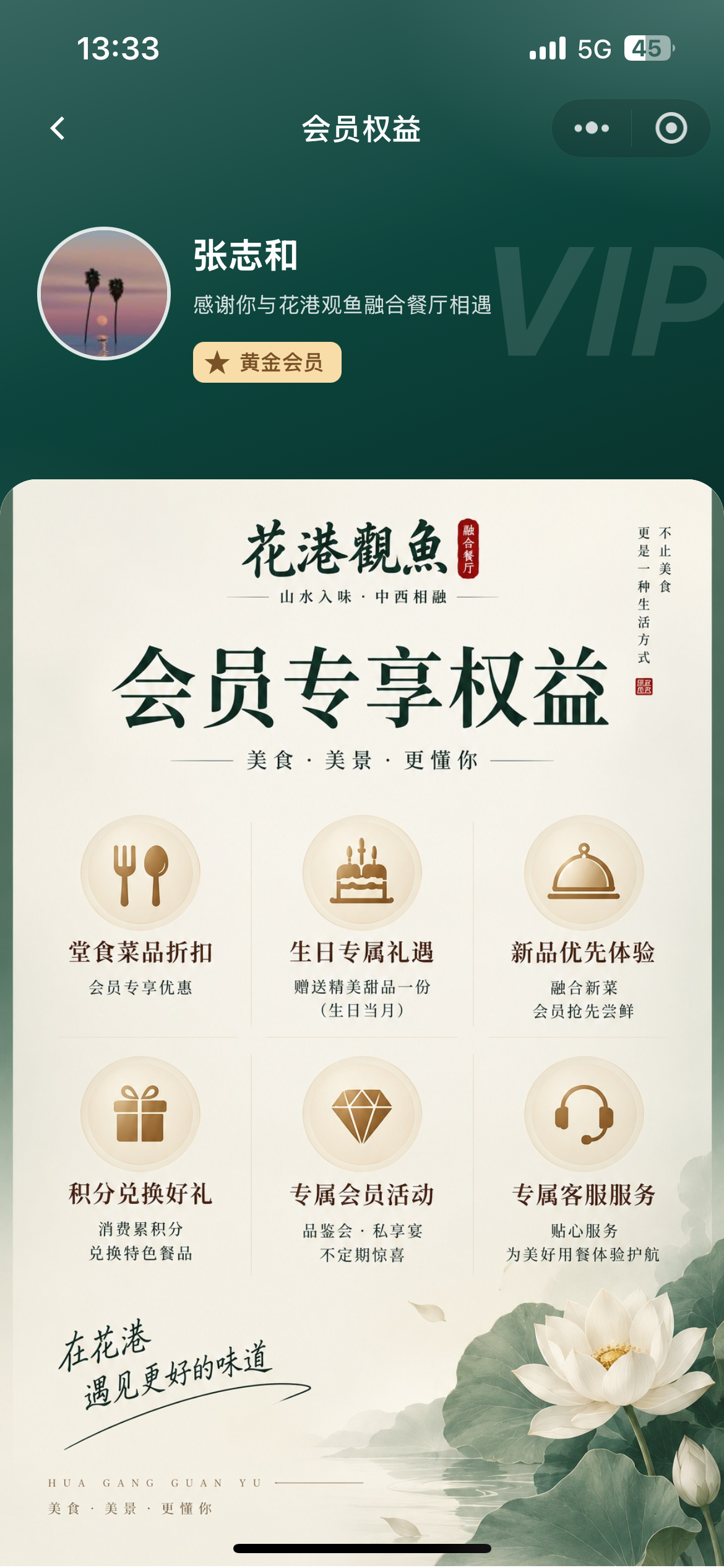 商家主页会员权益